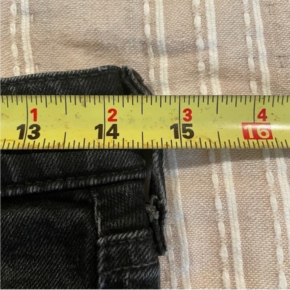 Abercrombie & Fitch Black Distressed Mid Rise Stretchy Skinny Jeans 28 - Picture 8 of 10